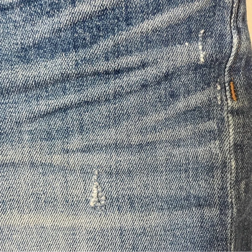Madewell High-rise Cut-off Stretch Denim Shorts Frayed Whiskering Distressed 26 - Picture 5 of 8